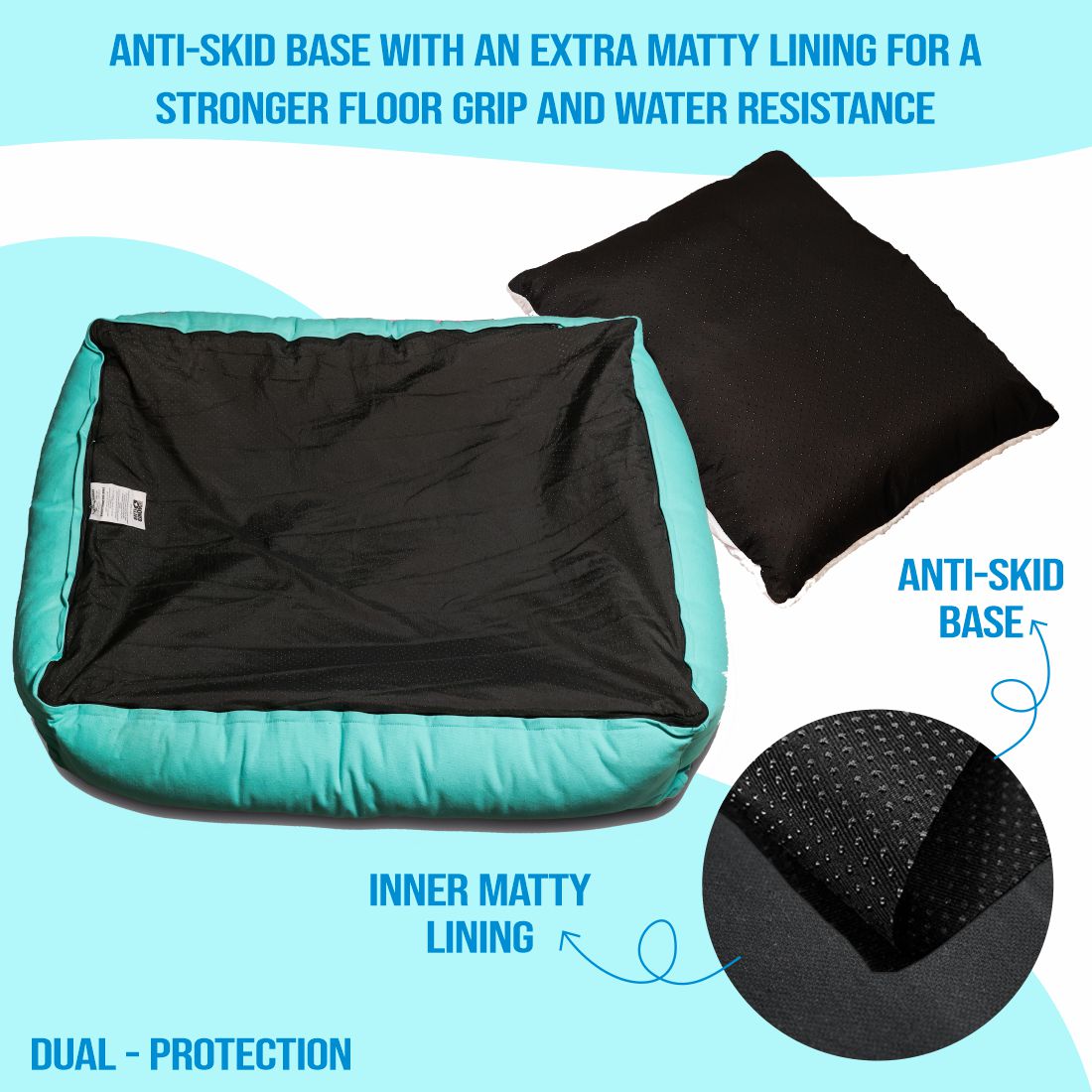 Luxury Lounger Bed (COVER ONLY) - Turquoise