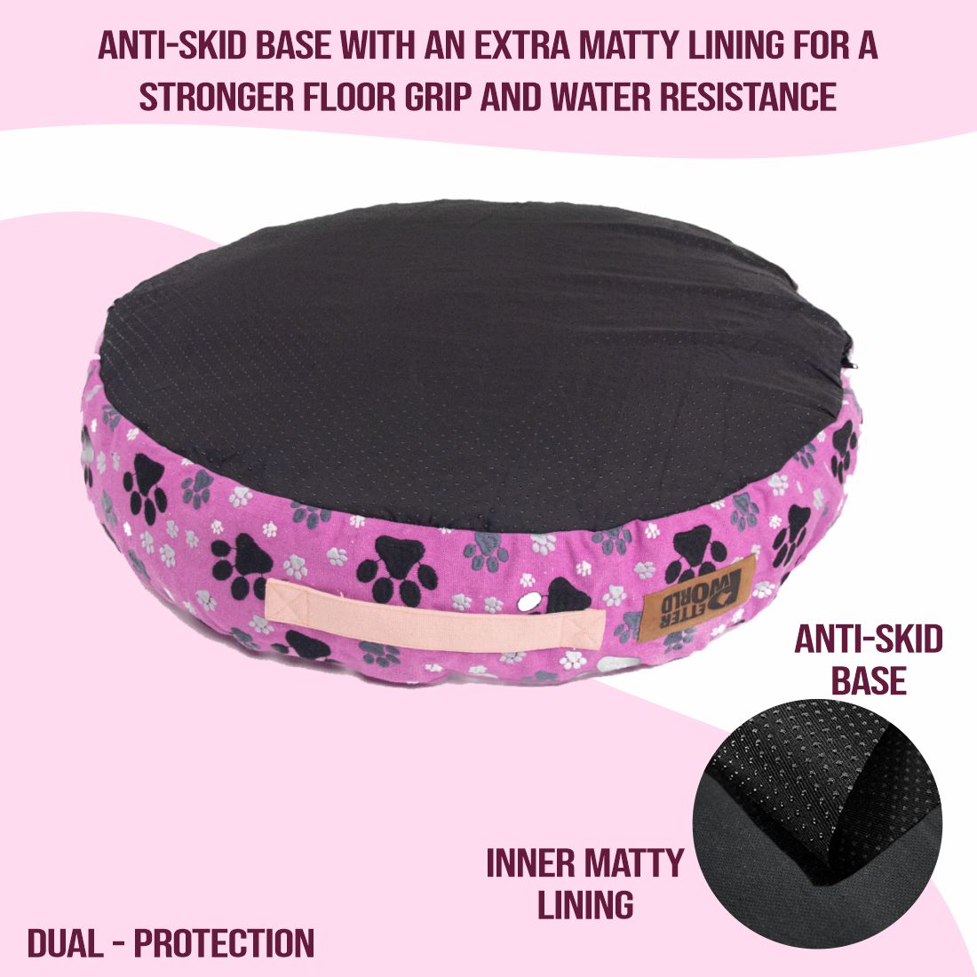Round Cushion Mattress (COVER ONLY) - Crocus