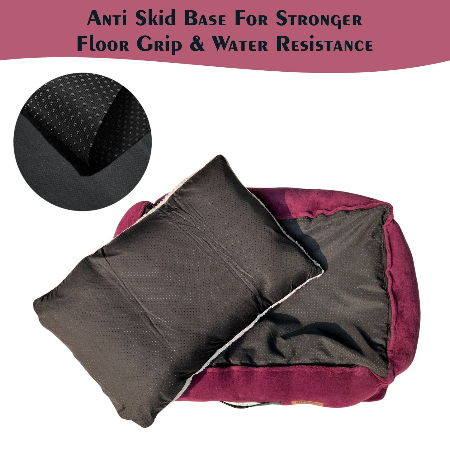 Luxury Lounger Bed (COVER ONLY) - Mulled Wine