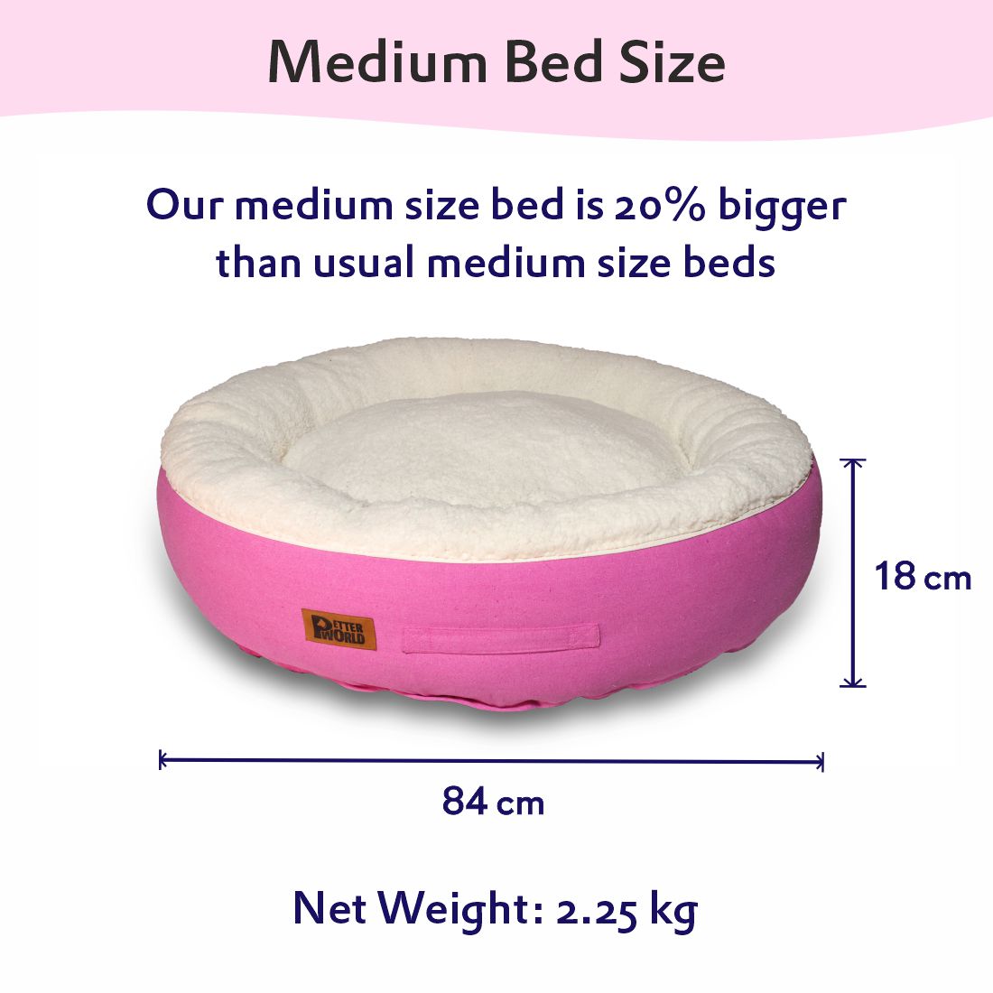 Luxury Donut Bed (COVER ONLY) - Crocus