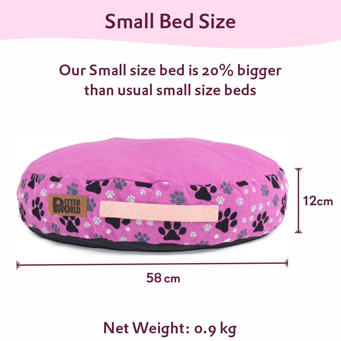 Round Cushion Mattress (COVER ONLY) - Crocus