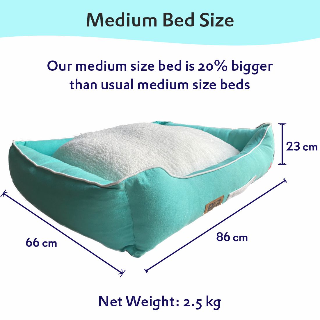 Luxury Lounger Bed (COVER ONLY) - Turquoise