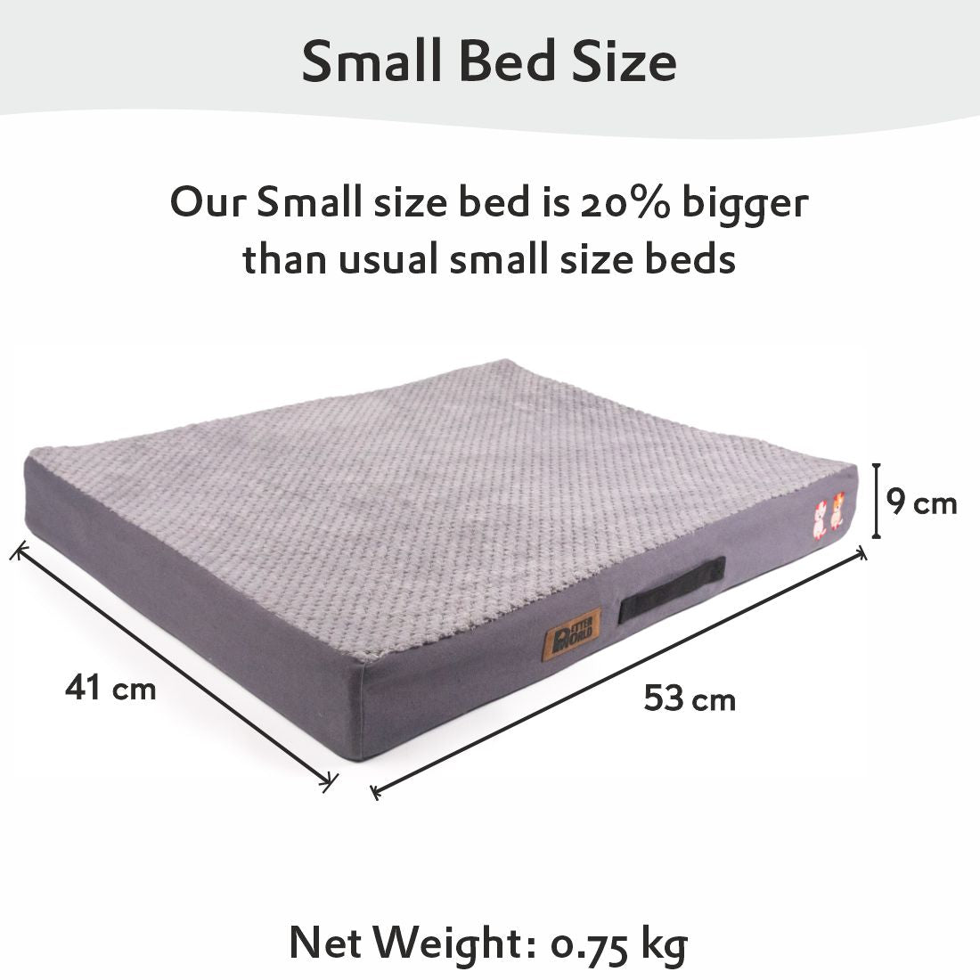 Orthopedic Mattress Bed (COVER ONLY) - Meteorite