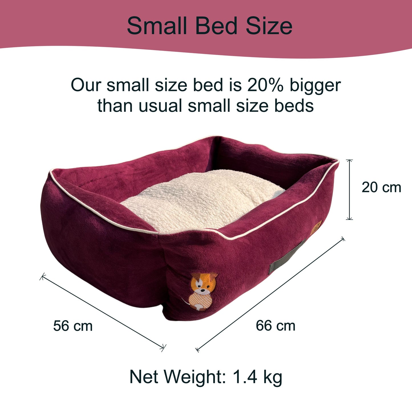Luxury Lounger Bed (COVER ONLY) - Mulled Wine