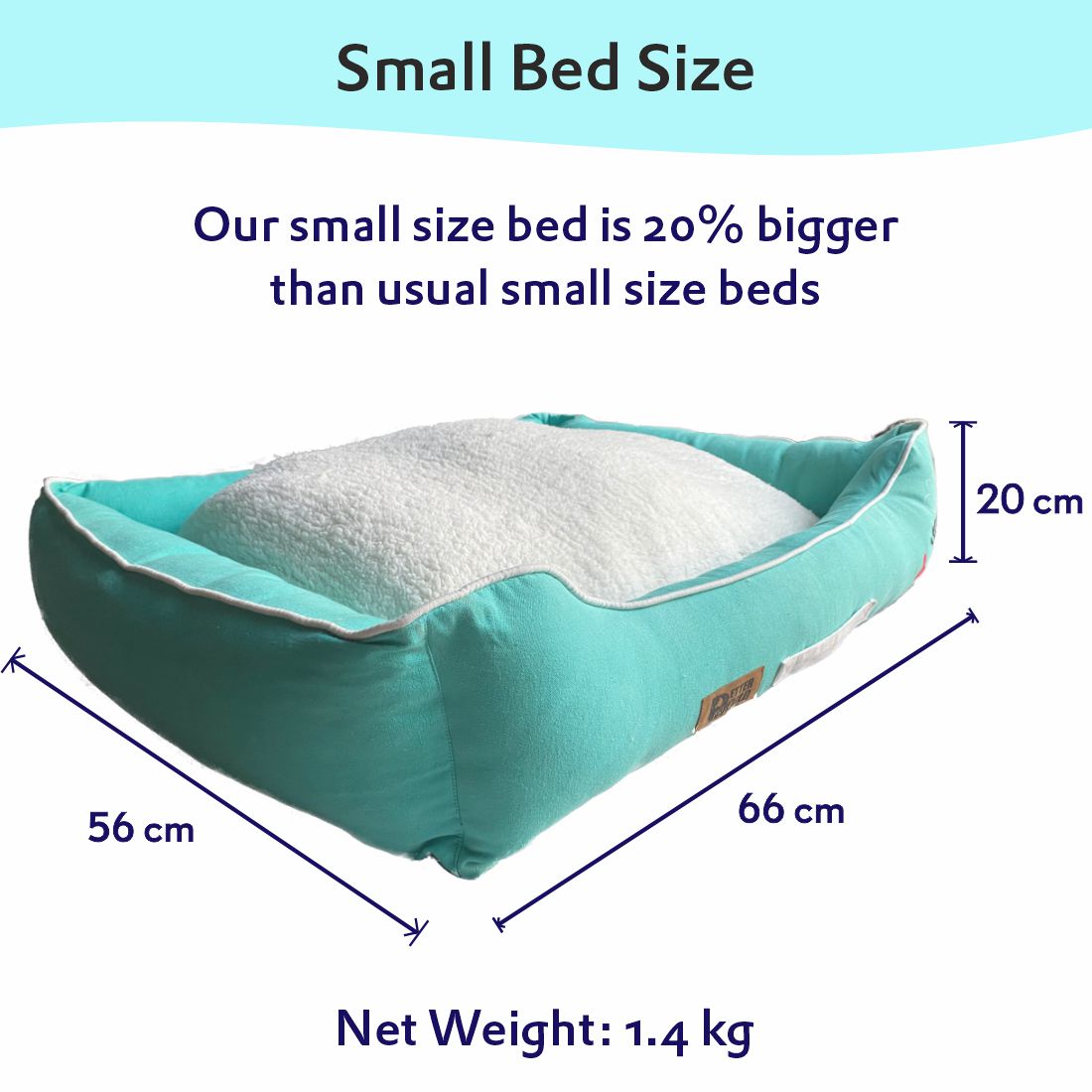Luxury Lounger Bed (COVER ONLY) - Turquoise