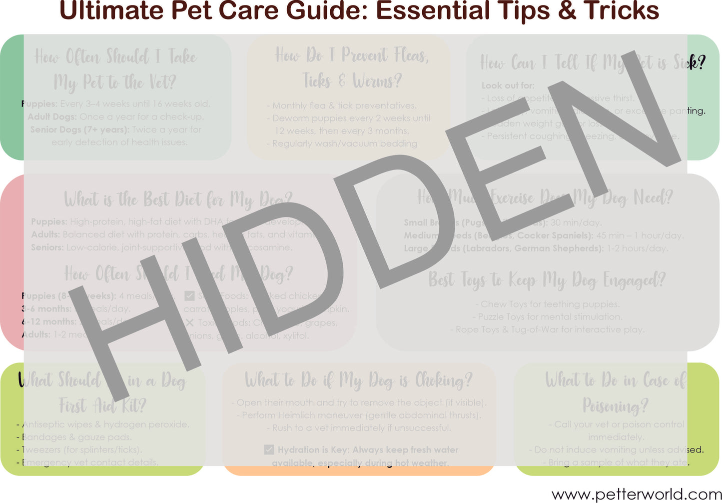 Petter Care - The Ultimate Pet Planner for 2025