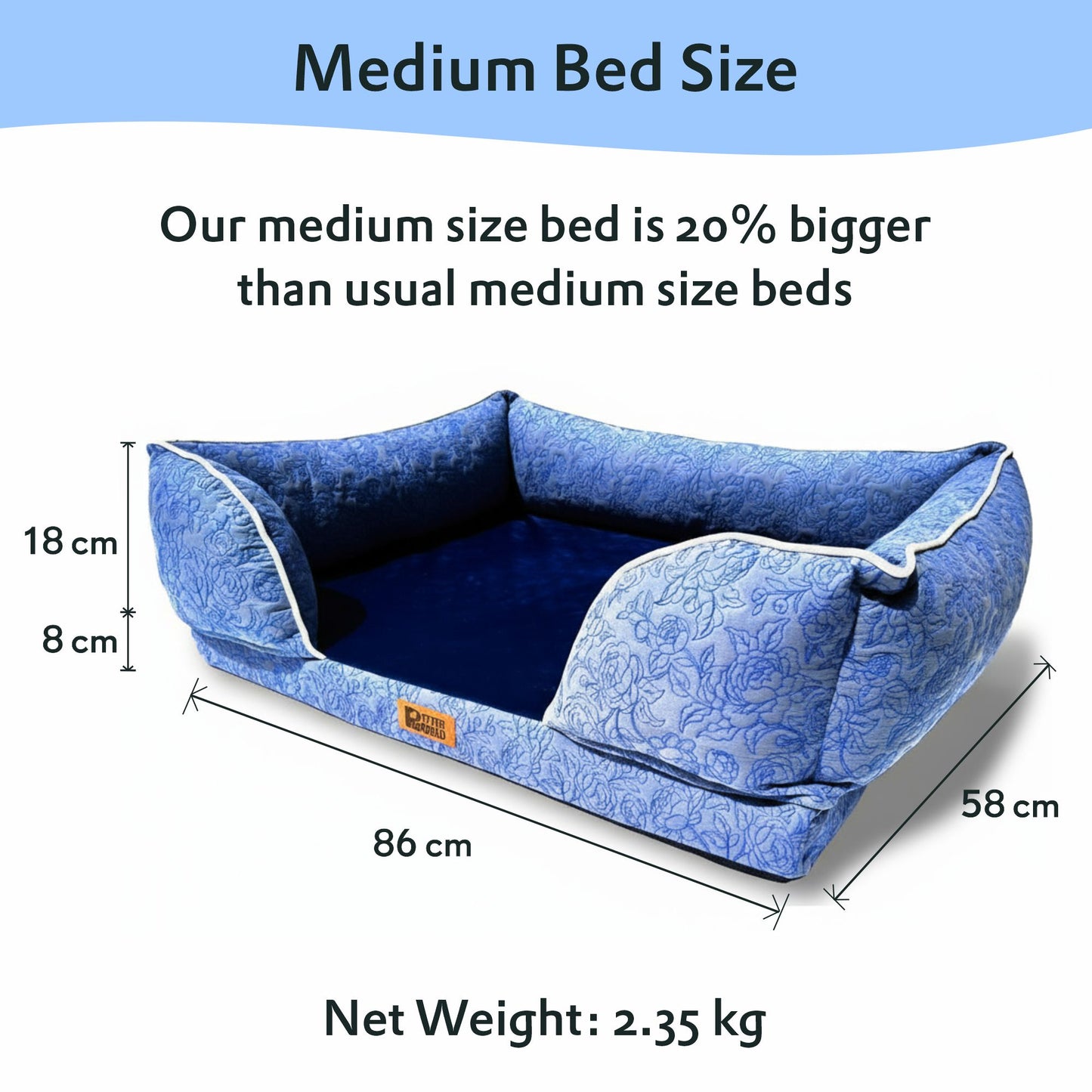 Petter World Luxury Orthopedic Sofa Bed – Imperial Blue