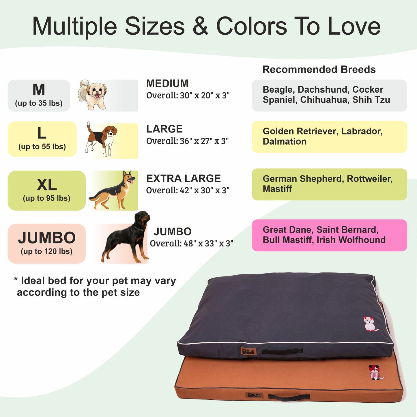 Budget Comfort Mattress (COVER ONLY) - Celeste Green