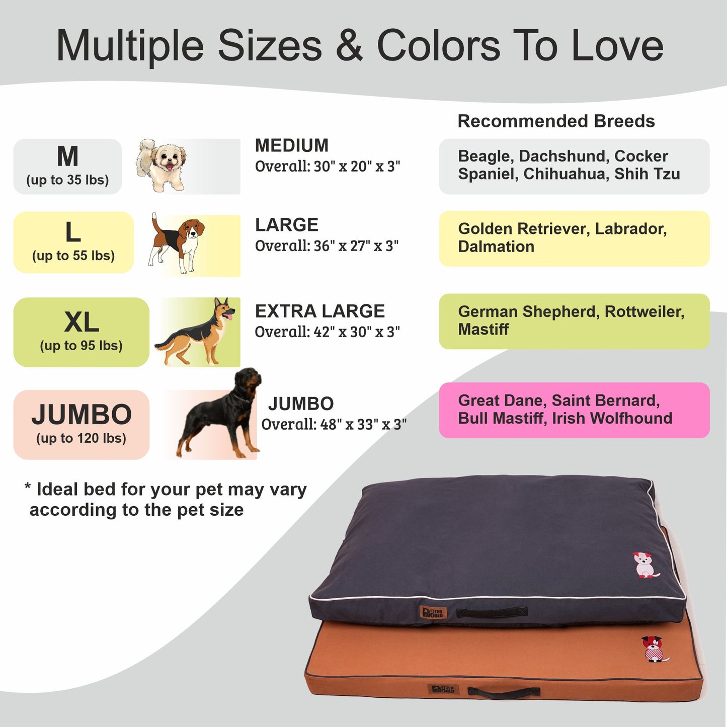 Budget Comfort Mattress (COVER ONLY) - Autumn Gray