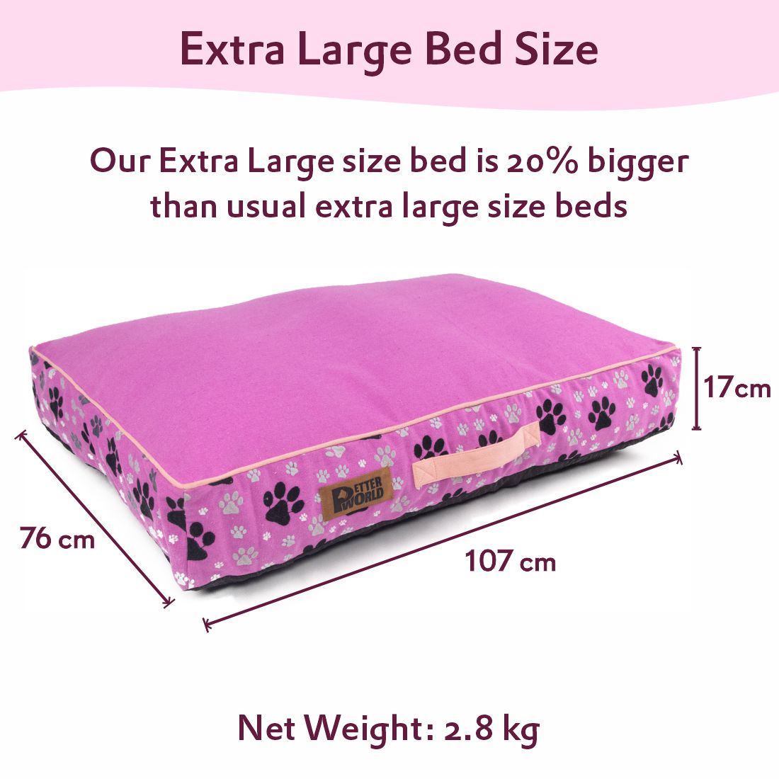 Cotton Cushion Mattress (COVER ONLY) - Crocus