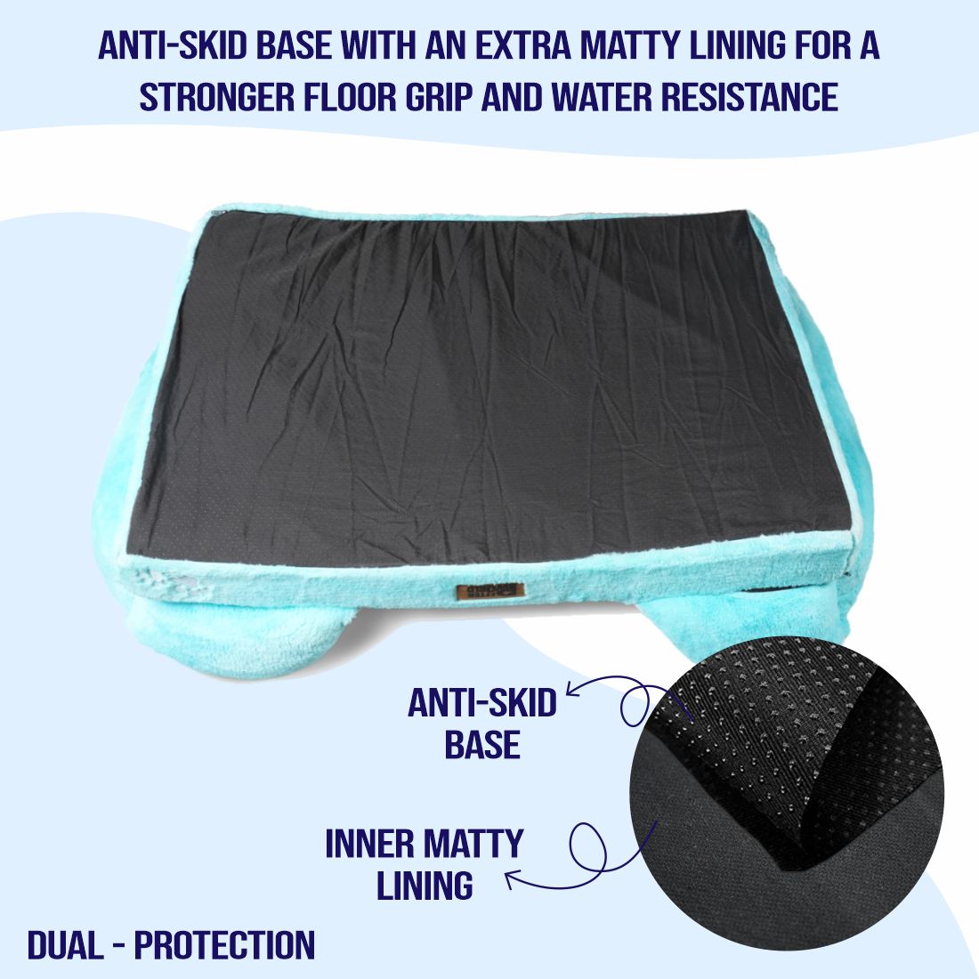 Orthopedic Sofa Bed (COVER ONLY) - Turquoise
