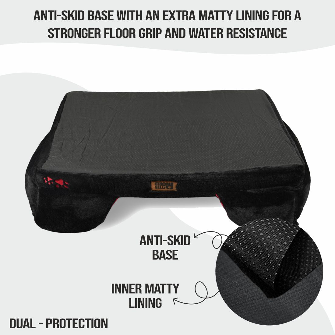 Orthopedic Sofa Bed (COVER ONLY) - Jet Black