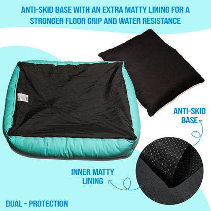 Luxury Lounger Bed (COVER ONLY) - Turquoise
