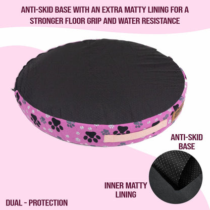 Round Foam Mattress (COVER ONLY) - Crocus