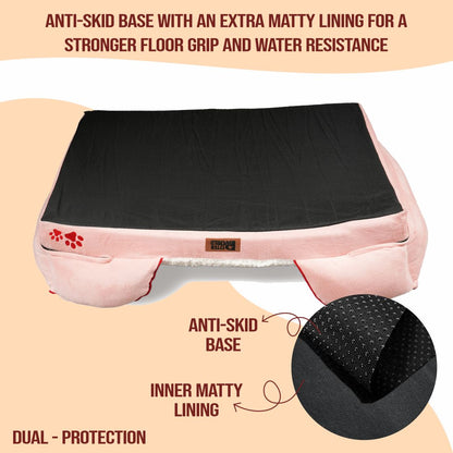 Orthopedic Sofa Bed (COVER ONLY) - Peach Pearl