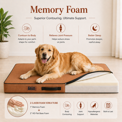 Summer Cooling Bed for Dogs | Orthopaedic Support with 2 Foam Options | Washable, Anti Skid | ALL BREEDS & ALL AGES