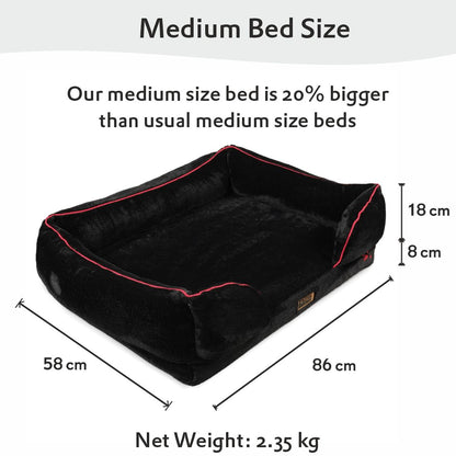 Orthopedic Sofa Bed (COVER ONLY) - Jet Black