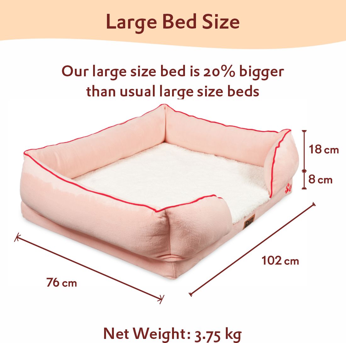 Orthopedic Sofa Bed (COVER ONLY) - Peach Pearl