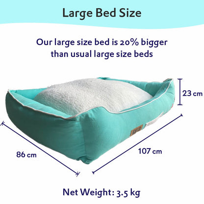 Luxury Lounger Bed (COVER ONLY) - Turquoise