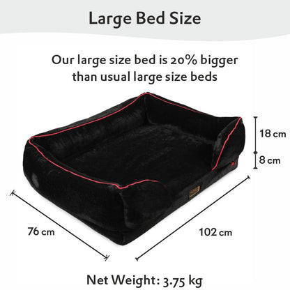 Orthopedic Sofa Bed (COVER ONLY) - Jet Black
