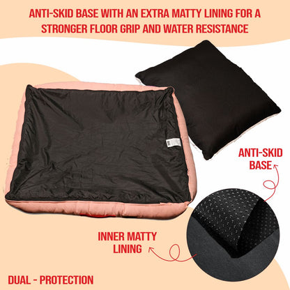 Luxury Lounger Bed (COVER ONLY) - Peach Pearl