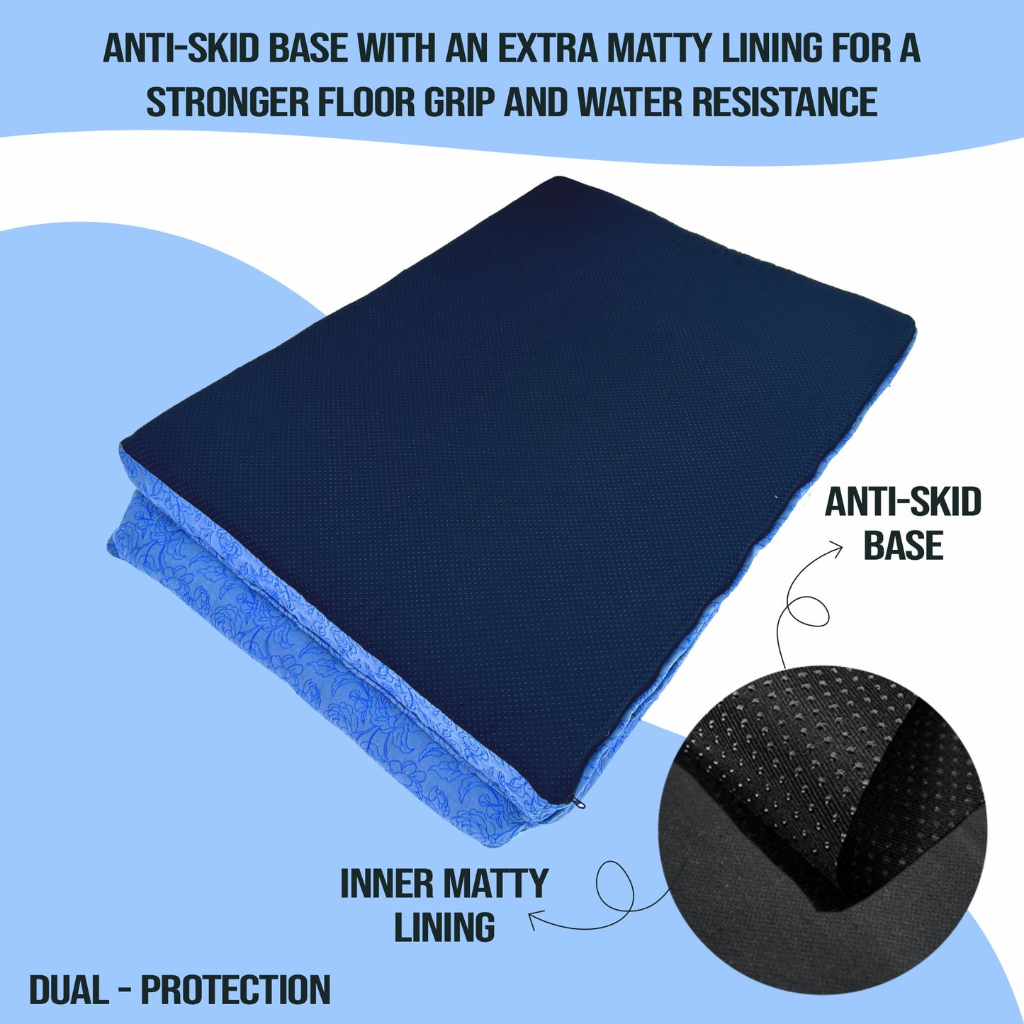 Petter World LowRise Sofa – Luxury Orthopedic Memory Foam Dog Bed with Bolster Support | Removable Washable Cover | Cooling Option | For Large & Senior Dogs