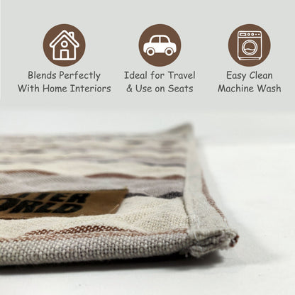 Multipurpose Summer Mat - Brown Stripes