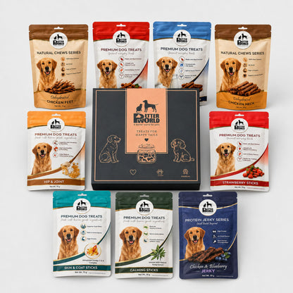 Petter World Mega Gift Pack for Dogs | Premium Wellness, Gourmet & Natural Treat Combo Hamper