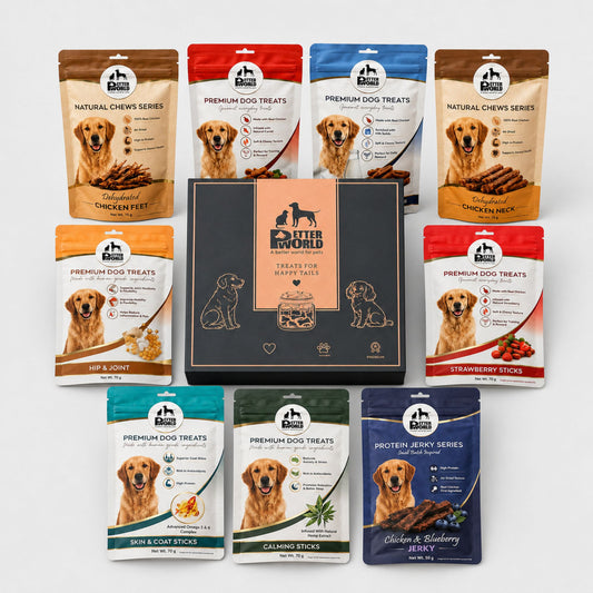 Petter World Mega Gift Pack for Dogs | Premium Wellness, Gourmet & Natural Treat Combo Hamper