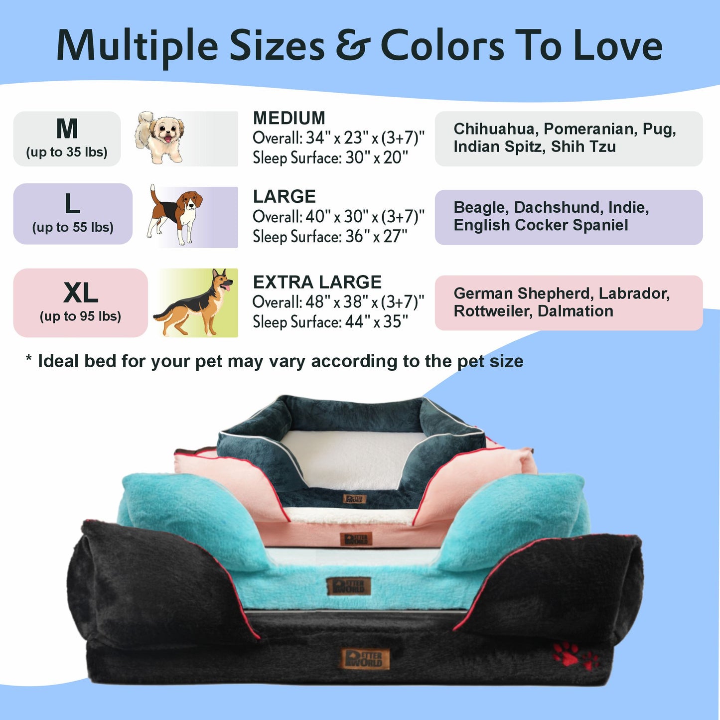 Petter World Luxury Orthopedic Sofa Bed – Imperial Blue
