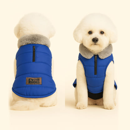 Petter World Polar Edge Dog Puffer Jacket | Insulated Winter Jacket with Fur Neck