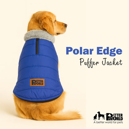 Petter World Polar Edge Dog Puffer Jacket | Insulated Winter Jacket with Fur Neck