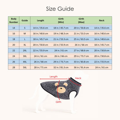 Petter World Snugbear Fur Pullover for Dogs – Ultra-Soft Plush Winter Sweater with Stretch Fit & Bear Back Design