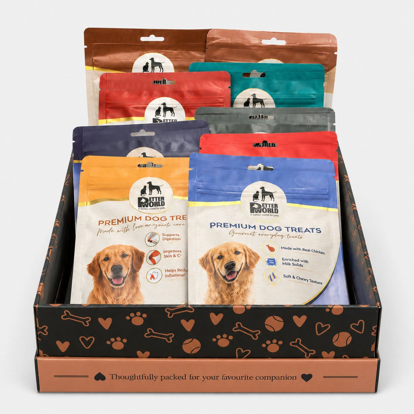 Petter World Mega Gift Pack for Dogs | Premium Wellness, Gourmet & Natural Treat Combo Hamper