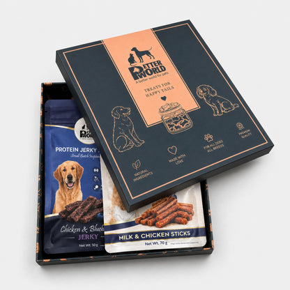 Petter World Mega Gift Pack for Dogs | Premium Wellness, Gourmet & Natural Treat Combo Hamper