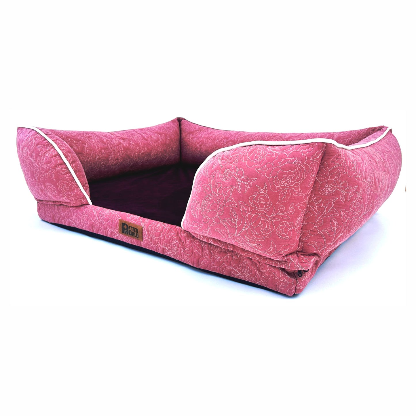 Thick bolsters on orthopedic sofa bed by Petter World for strong support and preventive care