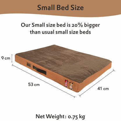Orthopedic Mattress Bed (COVER ONLY) - Mocha Brown