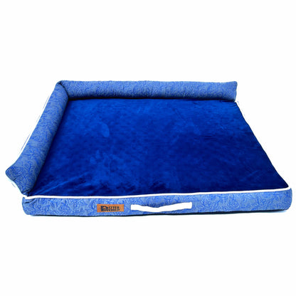 Petter World LowRise Sofa – Luxury Orthopedic Memory Foam Dog Bed with Bolster Support | Removable Washable Cover | Cooling Option | For Large & Senior Dogs