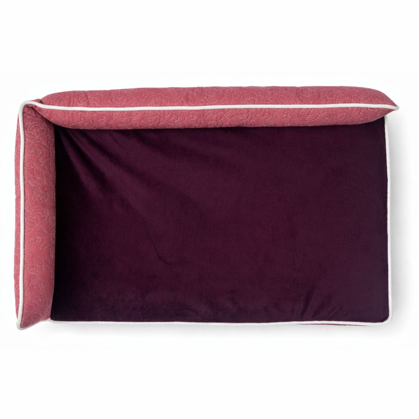 Petter World LowRise Sofa – Luxury Orthopedic Memory Foam Dog Bed with Bolster Support | Removable Washable Cover | Cooling Option | For Large & Senior Dogs