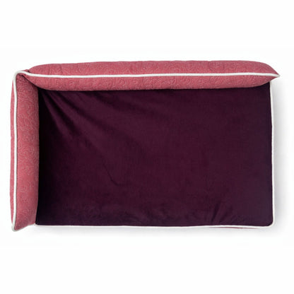 Petter World LowRise Sofa – Luxury Orthopedic Memory Foam Dog Bed with Bolster Support | Removable Washable Cover | Cooling Option | For Large & Senior Dogs