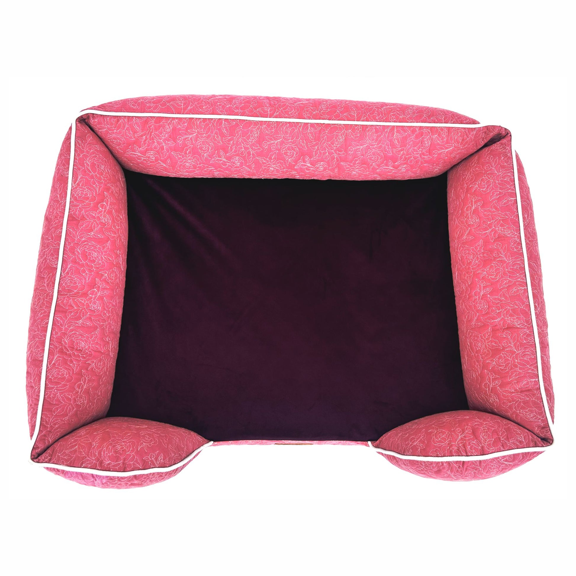 Orthopedic Sofa Bed for Dogs with large sleep surface and thick bolsters for jaw support