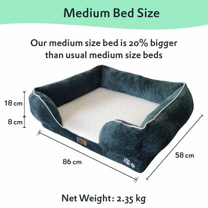 Orthopedic Sofa Bed (COVER ONLY) - Bottle Green