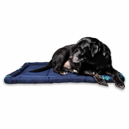 Waterproof Dog Mat with Padded Perimeters for Head & Paw Support