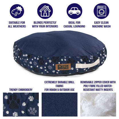Artisanal Round Cushion Bed